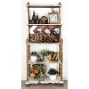 75" x 32" Farmhouse Wood Shelving Unit Off White - Olivia & May: 5-Tier Storage Bookcase - 3 of 4