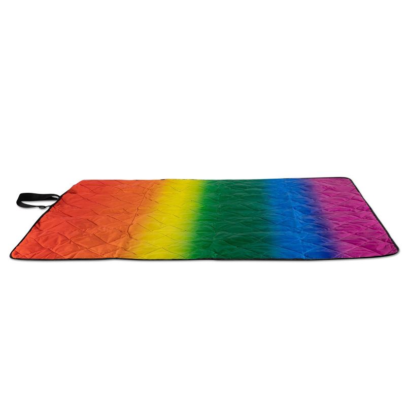 MLB Oakland Athletics Vista Outdoor Picnic Blanket &#38; Tote - Rainbow/Black, 3 of 10