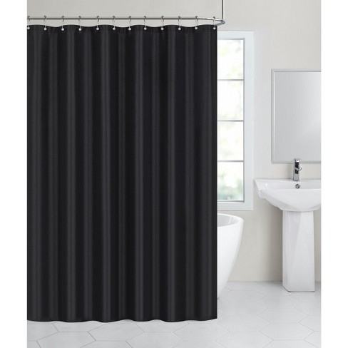Shower Curtain For Bathroom With Hooks Waterproof Mold & Mildew Resistant Fabric 
