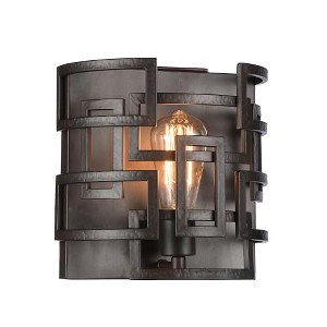 CWI Lighting Litani 1 Light Wall Sconce With Brown Finish - 1 of 4