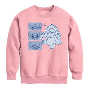Boys' - Disney - Lilo & Stitch Graphic Long Sleeve Fleece Sweatshirt - 1 of 3