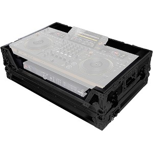ProX ATA Flight Style Road Case For Pioneer Opus Quad DJ Controller with 1U Rack Space and Wheels Black on Black - 1 of 1