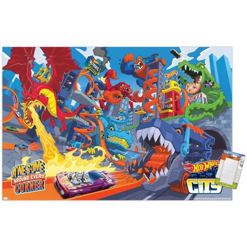 Mattel City Trex En Furie Hot Wheels