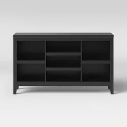 32" Carson Horizontal Bookcase with Adjustable Shelves Black - Threshold™