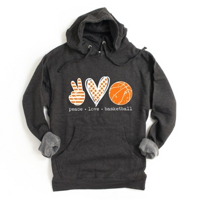 Simply Sage Market Women's Graphic Hoodie Peace Love Basketball