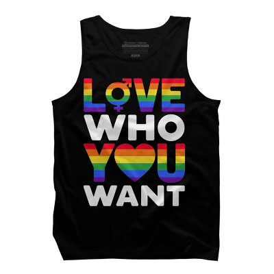 Adult Design By Humans Pride Love Who You WantBy BiTee Tank Top