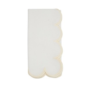 Saro Lifestyle Scalloped Hem Napkin (Set of 4) - 1 of 4