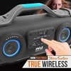 Pyle Portable Bluetooth Speaker System with Wired Microphone - 800 Watt MAX, FM Radio, RGB Lights - 2 of 4