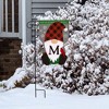 Briarwood Lane Fall Garden Flag 12x18 For Outdoor Winter Gnome Burlap Monogram Letter M For Fall Garden Flag Flags For Outside - 3 of 3