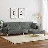vidaXL 2-Seater Sofa Bed with Footstool Couch Living Room Furniture Fabric - 3 of 4