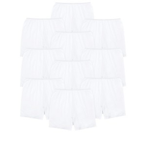 Comfort Choice Women's Plus Size Cotton Boxer 10-Pack - 1 of 4
