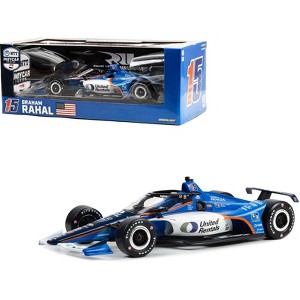 Dallara IndyCar #15 Graham Rahal "United Rentals" "NTT IndyCar Series" (2023) 1/18 Diecast Model Car by Greenlight - 1 of 3
