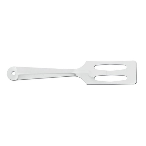 RADA All-In-One Spatula, Angled, Sharpened, and Slotted Stainless Steel Kitchen Tool Mixes, Serves, Scrapes and Chops