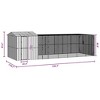 vidaXL Bird Cage Anthracite 416.5 x 103 x 142 cm Galvanized steel - 4 of 4
