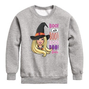 Boys' - Barbie - Barbie Witch Graphic Long Sleeve Fleece Sweatshirt - 1 of 4