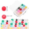 Unique Bargains Round Glass Beads for Bracelets 8mm Assorted Colors for Making Bracelet Making and DIY Crafts 300 Pcs - 2 of 4