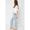 Women's High Waist Raw Hem Wide Leg Jeans - Judy Blue - 3 of 4