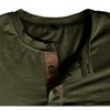 Men's Henley Shirt Long Sleeve Casual Button Down Placket Top Comfortable Cotton Blend T Shirt - 4 of 4