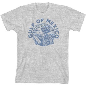Gulf of Mexico Forever Vintage Skeleton Youth Crew Neck Short Sleeve Tee - 1 of 2