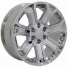 OE Wheels LLC CV93B-22090-6550-24C-ic Chrome Wheel with Chrome Insert Painted (22 x 9. inches /6 x 139 mm, 24 mm Offset) - 2 of 2