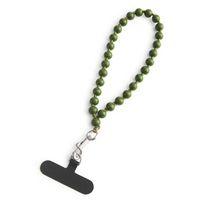 Vera Bradley Women's Outlet Beaded Essential Phone Wristlet Strap Cedar Green