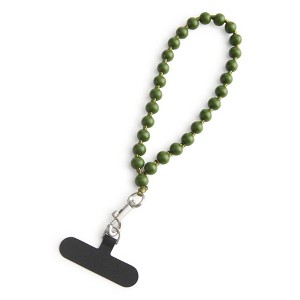 Vera Bradley Women's Outlet Beaded Essential Phone Wristlet Strap Cedar Green - 1 of 2