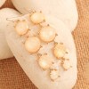 SOHI Women's Ivory White Party Stone Drop Earring - 2 of 4