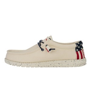 Hey Dude Wally Patriotic - Mens Comfortable Slip on Shoes - 1 of 4