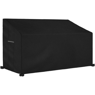 Akefit Waterproof Outdoor Patio Bench Cover with Ventilation 53in Black