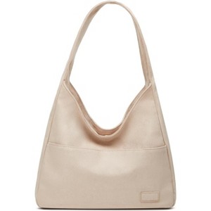 Vegan Leather Tote Bag Purse Stylish Casual Trendy Large Soft Shoulder Bag - 1 of 4