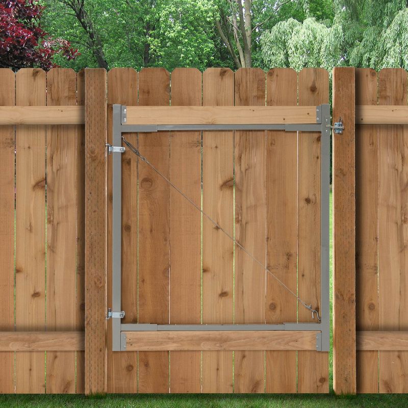 Adjust-A-Gate AG72 Steel Frame Anti Sag Gate Building Kit, 36 to 72 Inches Wide Opening Up To 6 Feet High Fence, 2 Pack, 3 of 7