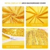 7.2/6.6/6 ft Sequin Wedding Arch Cover Spandex White Arch Backdrop Stand Cover for Party,Birthday, Baby Shower,Ceremony Banquet Decor (No Arch Stand) - 4 of 4