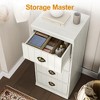 Heynemo Fluted 4 Drawer Dresser, Wood Closet Dresser, White Chest of Drawers, Modern Dresser Organizer for Bedroom, Living Room, White - 4 of 4