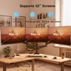 HUANUO Triple Monitor Mount for 17 to 32 inch Screens, Gas Springs Adjustment Triple Monitor Stand with Swivel, Tilt, Rotation, Clamp & Grommet Kit - 2 of 4