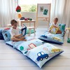 Butterfly Craze Butterfly Craze Floor Pillow Case, Mattress Bed Lounger Cover, Cars Blue, King Size - for Kids & Adults - 4 of 4