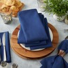 Design Imports  Solid Cotton Napkin Set 6 Piece, Anchor Blue, 20X20" - 4 of 4