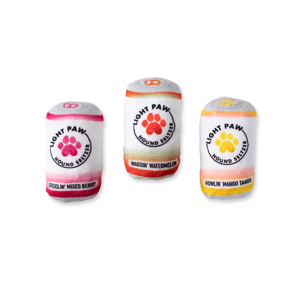 Photos - Dog Toy PetShop by Fringe Studio Light Paw Cans Mini  Set - 3pk 