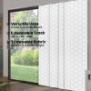 86"x96" Chicology Light Filtering Panel Track Hexagon Blind White - 2 of 4