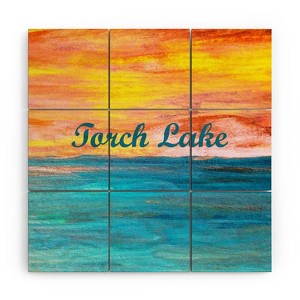 Studio K Originals Torch Lake Sunset Dream II Wood Wall Mural - Society6 - 1 of 2