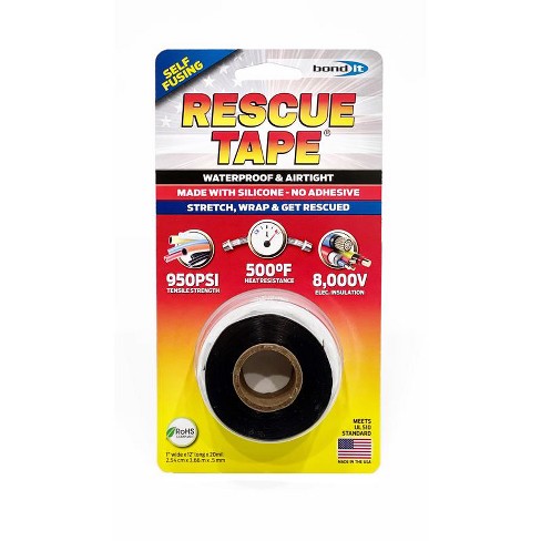 Rescue Tape Black 1 In. W X 12 Ft. L Silicone Tape : Target