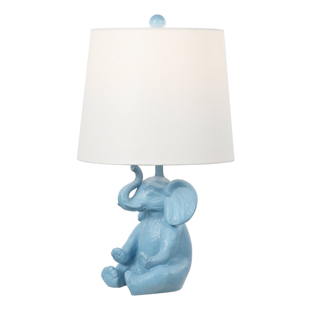 Photos - Chandelier / Lamp 21" JONATHAN Y Kairi Elephant LED Kids' Table Lamp with Phone Stand, Resin