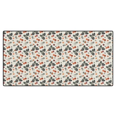 Menina Lisboa Peaches White Flowers Desk Mat