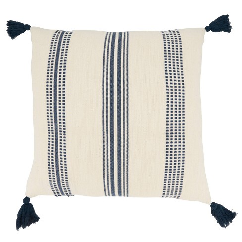 Jacobean Square Throw Pillow Blue - Threshold™ : Target