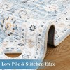 Boho Rustic Area Rugs for Living Room Washable Rug Floral Bedroom Decor Rug - 4 of 4
