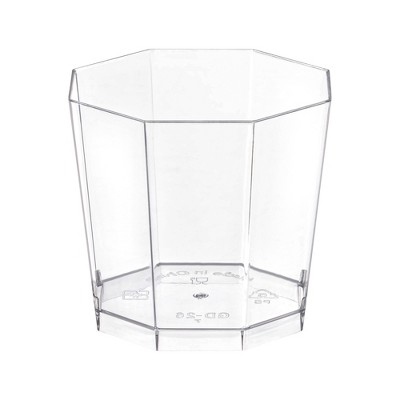 Smarty Had A Party 5.5 oz. Clear Octagon Plastic Dessert Cups - 288 pcs
