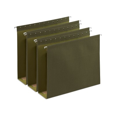 MyOfficeInnovations Hanging File Folders BX Bottom 3" Expansion Letter Gn 25/BX 418376