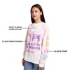 Hello Kitty & Friends Snack Shop Character Faces Women’s Pink Cloud Wash Crew Neck Long Sleeve Fleece Sweatshirt - 2 of 4
