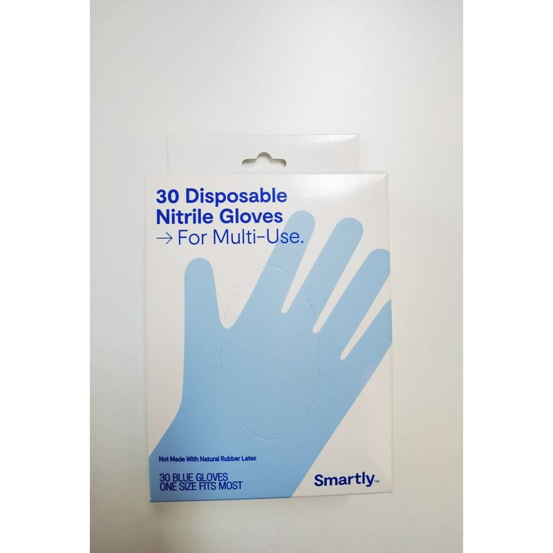Nitrile Gloves - 30ct - Smartly&#8482;, 1 of 7