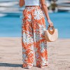 Women's Tropical Pattern Cover Up Pants - Cupshe - 2 of 4
