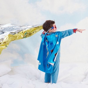 Meri Meri Blue Superhero Costume 3-6 Years (Pack of 1) - 1 of 4